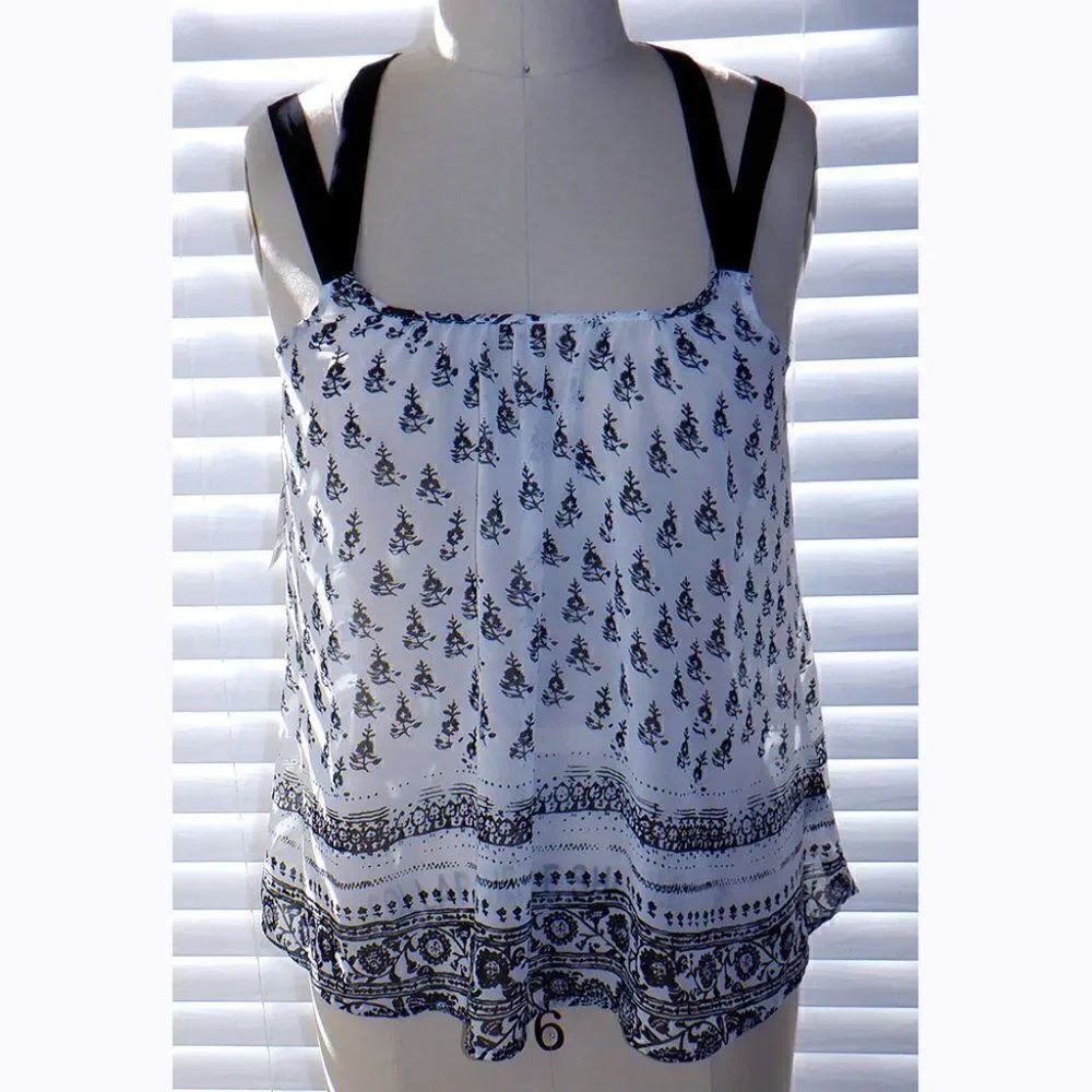 Express sheer babydoll summer top